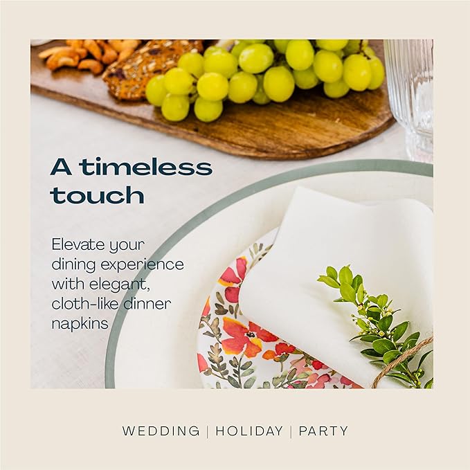 2000-Pack Disposable Guest Towel Paper Napkin - Disposable Cloth-Like Guest Towels - Soft And Absorbent Tissue Paper For Kitchen, Bathroom, Party, Wedding, Or Event