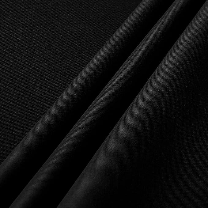 sancua 6 Pack Black Tablecloth 60 x 102 Inch, Rectangle Table Cloth for 6 Feet Tables - Stain and Wrinkle Resistant Washable Polyester Table Cover for Dining Tables, Buffet Parties and Camping