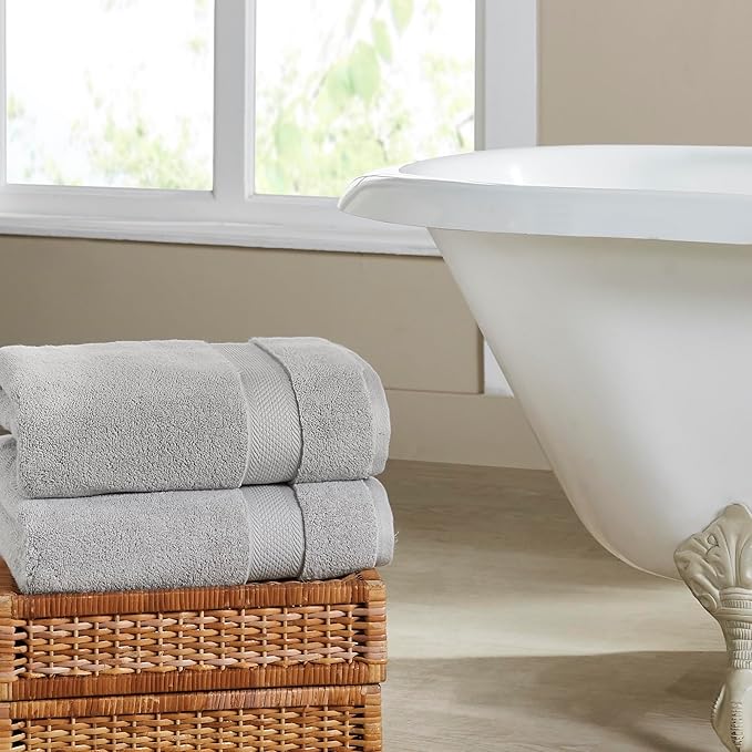 Modern Threads Luxury 6-Piece Quick-Dry Towel Set – Plush & Ultra-Absorbent for Spa-Like Experience, Cloud