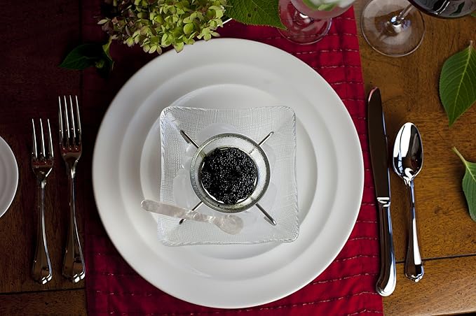 Fortessa San Marco 18/10 Stainless Steel Flatware Dessert/Oval Soup Spoon, Set of 12