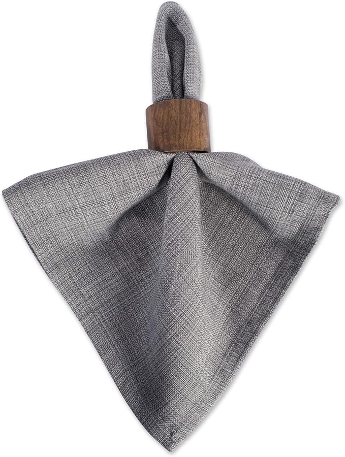 DII Variegated Tabletop Collection, Napkin Set, 20x20, Gray, 6 Piece