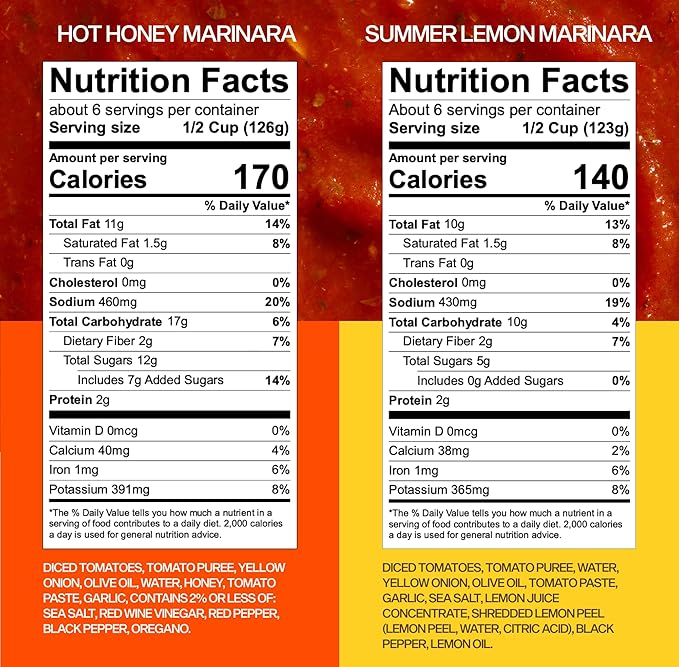 Sauz | Variety Pack, 25 Oz Jars (4-Pack), Includes Hot Honey Marinara, Creamy Calabrian Vodka, Wild Rosemary, Summer Lemon, Gluten-Free, Non-GMO, Multi-Use, Clean Ingredients – Small Batch Craft Sauces