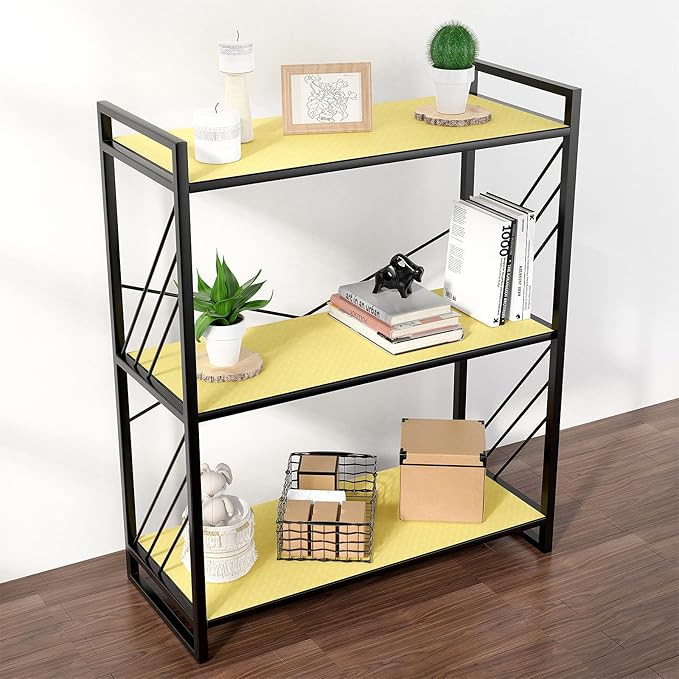 Shelf Liners for Kitchen Cabinets Refrigerator Liners Waterproof & Oil-Proof Kitchen Cupboard Liner Non Adhesive Drawer Mats Cabinet Liners for Shelves -Yellow Beige 11.8 x 236.2 Inches