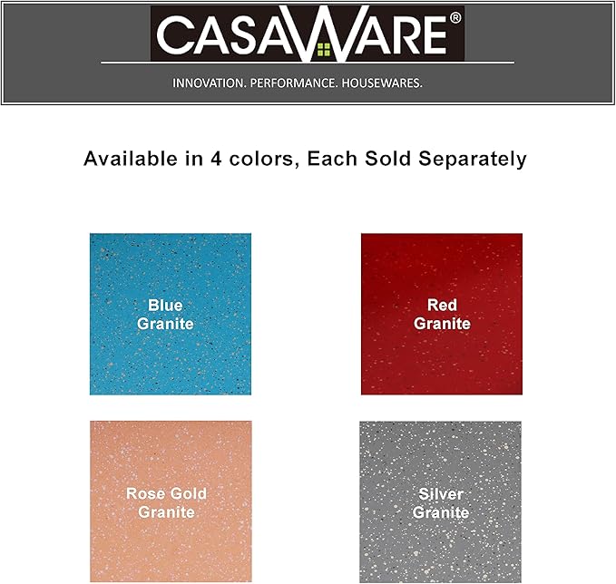 casaWare Grande Lasagna/Roaster Pan 18 x 12 x 3-Inch - Extra Large, Ceramic Coated NonStick (Blue Granite)