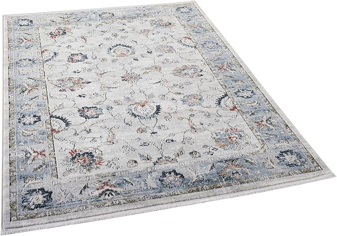Well Woven Indira Elysium Vintage Panel Ivory 9x13 (9'3" x 12'6") Area Rug | Heritage-Inspired, Soft & Durable, Easy to Clean for Living Room, Bedroom, Dining Room
