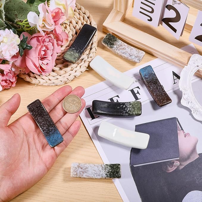 8Pcs Japanese Chopstick Holder Classic Ceramic Chopsticks Stand Rest Table Tableware Decoration Brackets for Spoons Forks Paint Brushes