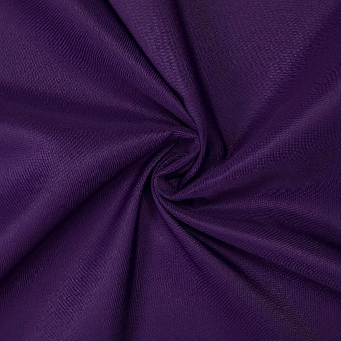 Gee Di Moda Rectangle Tablecloth - 90 x 132 Inch Purple Table Cloth for 6 Foot Tables with Floor-Length Drop - Heavy Duty Washable Fabric for Holiday Party, Dinner, Weddings & Baby Shower