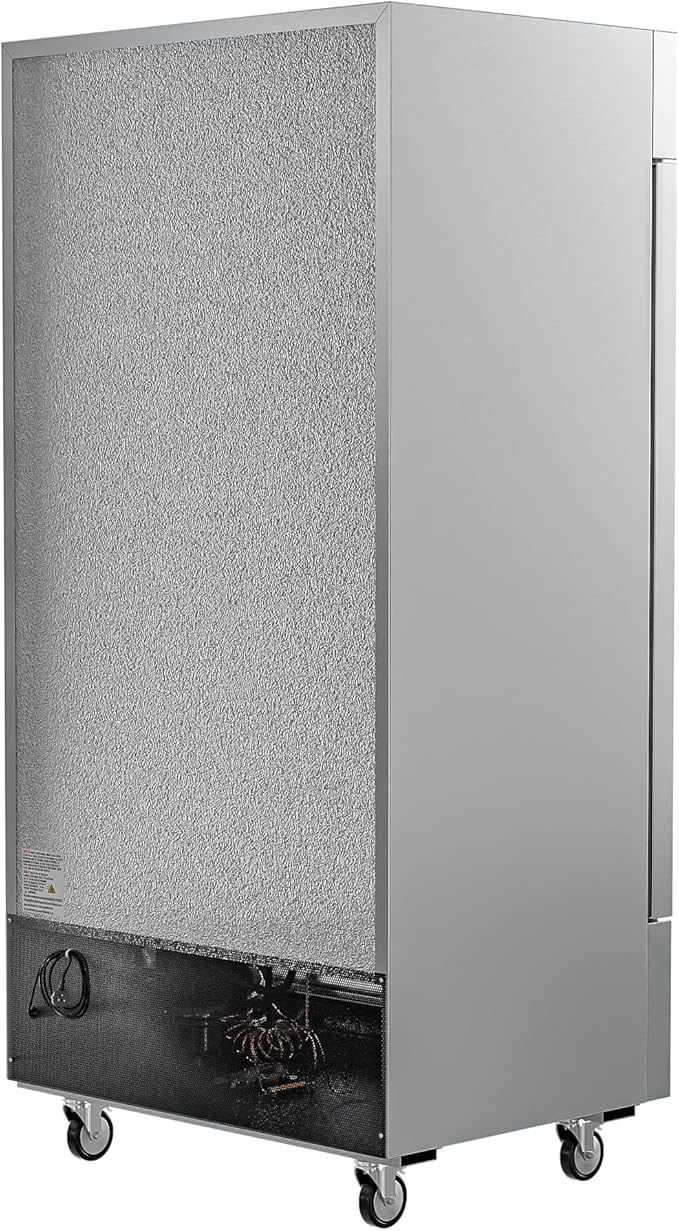 KoolMore Commercial Two Door Reach-in Freezer for Restaurant, Cafe, and Cold Food Storage, Stainless Steel Finish, Large 35 Cu. Ft. Capacity, Heavy Duty Kitchen Use (RIF-2D-SS35C),Silver