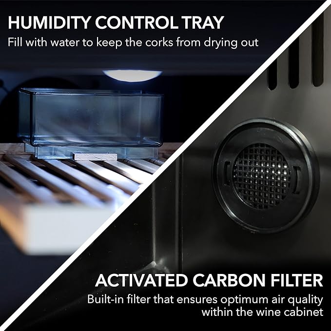 Whynter BWR-33SD 33 Bottle Built-In Wine Refrigerator, Multicolor