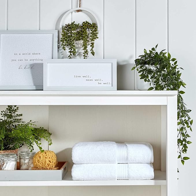 Christy Supreme Hygro 4 Piece Towel Set | White | 100% Luxury Supima Cotton | Ultra Soft | Super Absorbent | 650GSM | 2 Bath Towels 2 Hand Towels