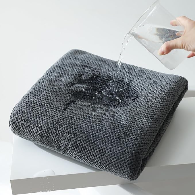 30x60 Inches Extra Large Bath Towels Set Super Soft Absorbent Luxury Microfiber Towels for Bathroom (Charcoal Grey, 6PCS)