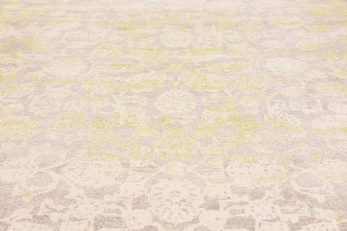 Unique Loom Traditional Classic Intricate Design Distressed Vintage Detail, Area Rug, 10' 0" x 13' 0", Light Green/Gray