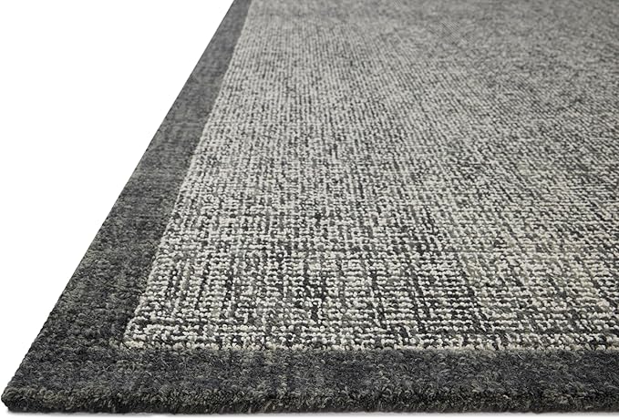 Loloi Magnolia Home by Joanna Gaines Henley Collection HNY-01 Ivory/Charcoal 8'-6" x 11'-6" Area Rug