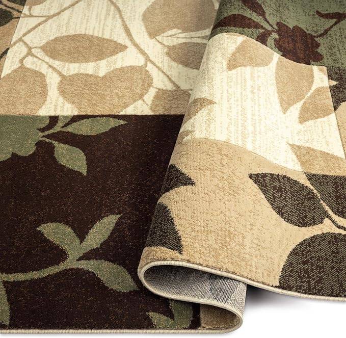 Home Dynamix Tribeca Slade Contemporary Abstract Runner Area Rug, Brown/Green, 1'9" x 7'2"