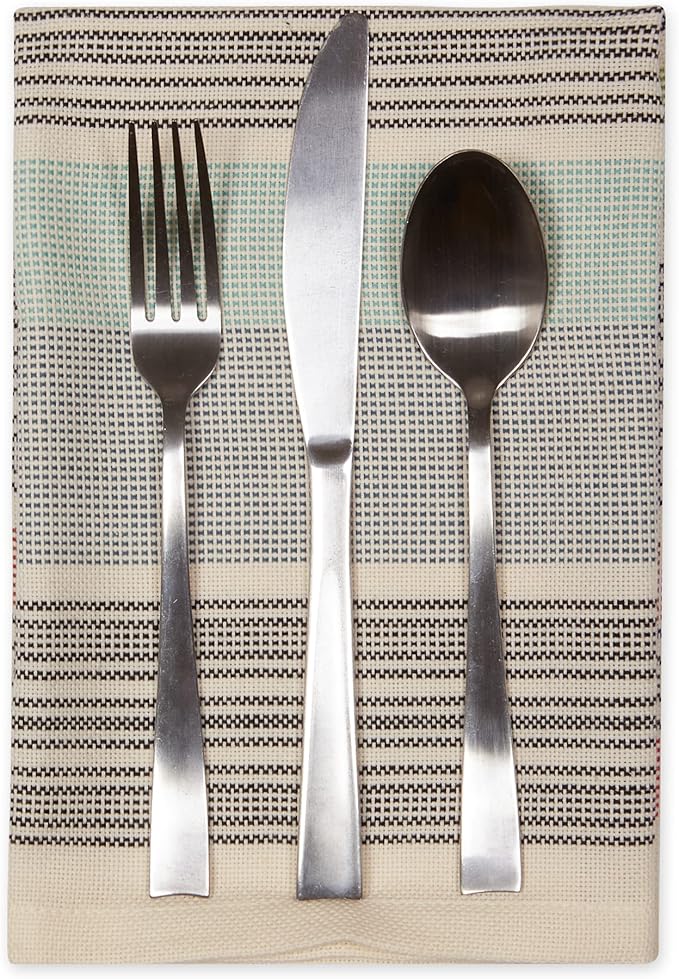 DII Variegated Tabletop Collection, Napkin Set, 20x20, Mediterranean, 6 Piece