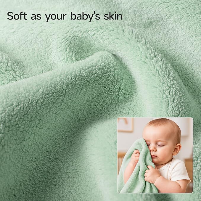 REDKISS Ultra Soft Bath Towel Set of 6 - Oversized Bath Sheets (70 x35 in), 670GSM Highly Absorbent, Quick Dry Green Towel Sets for Bathroom, Spa, Hotel, Gym