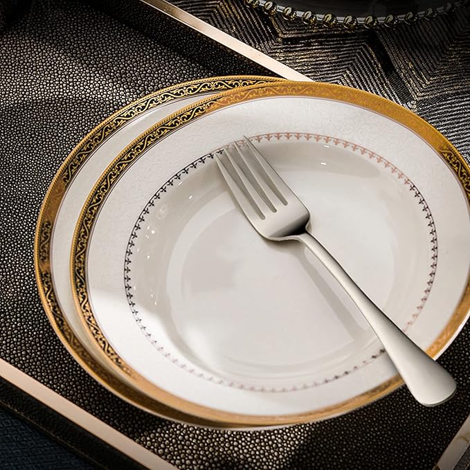 Dinner Forks Set, Food-Grade Stainless Steel Forks Silverware, 6Piece 8.1Inche Dinner forks For Home,Kitchen or Restaurant,Mirror Finish & Dishwasher Safe