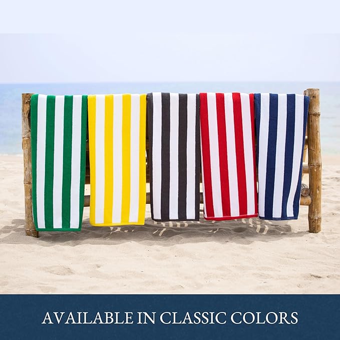 LANE LINEN Large Beach Towel - Pack of 2 Beach Towels Set, 100% Cotton Oversized Beach Towels, Quick Dry Pool Towel Oversized (30' x 60”), Soft & Absorbent, Beach Towel for Women - Red