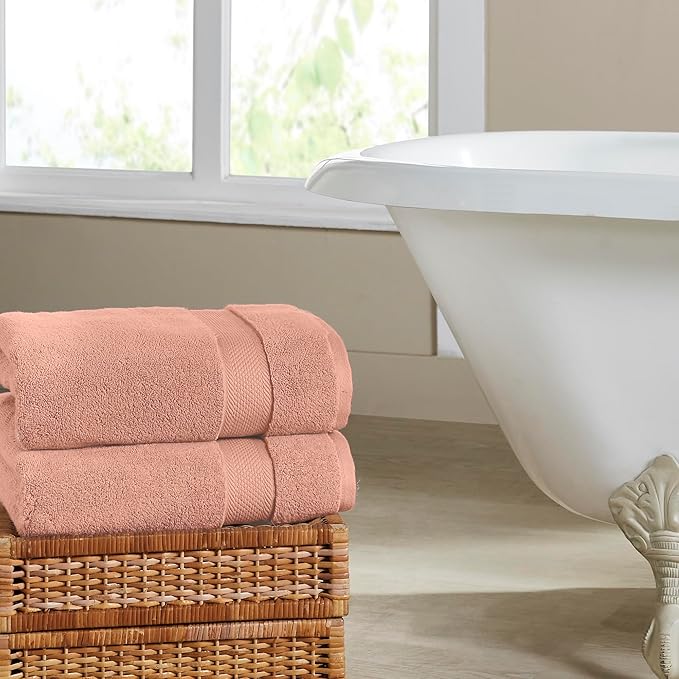 Modern Threads Luxury 6-Piece Quick-Dry Towel Set – Plush & Ultra-Absorbent for Spa-Like Experience, Clay