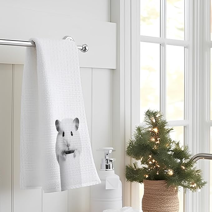 Hamster Hand Towels for Bathroom, Hamsters Bathroom Hand Towels, Funny Hand Towels, Hamster Bathroom Decor, Hamster Gifts for Women, 16x24 Inch