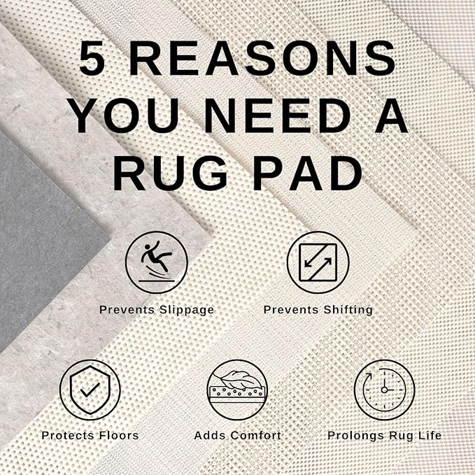 Livabliss Hapsburg Moroccan Shag Area Rug, 5'3" x 7'3", Denim