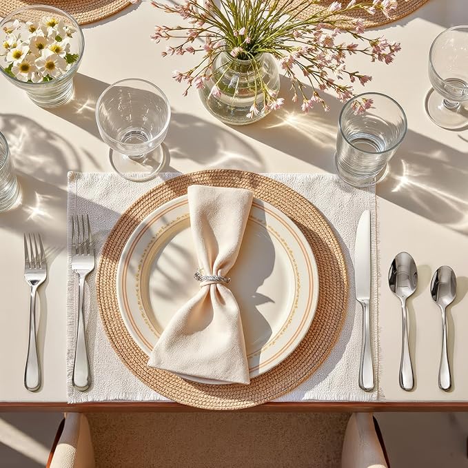 KINGSTONE 20 Pieces Silverware Set for 4, Premium Stainless Steel Flatware Set, Heavy Duty and Modern Design Cutlery Set, Mirror Polished, Dishwasher Safe