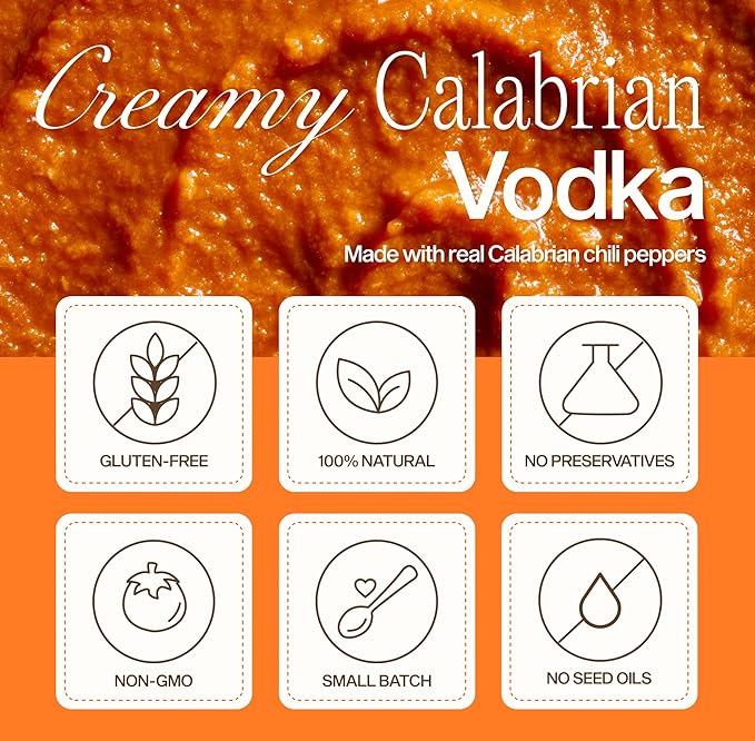 Sauz | Creamy Calabrian Vodka Sauce, 25 Oz Jar (4-Pack), Gluten-Free, Non-GMO, Multi-Use Tomato Sauce with Clean Ingredients – Small Batch Pasta Sauce