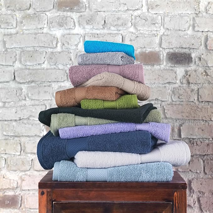 Towels Beyond - Luxury 6 Piece Towel Set, 100% Turkish Cotton, Quick Drying, Highly Absorbent & Comfy, Includes 2 Bath Towels, 2 Hand Towels & 2 Washcloths | (Lilac)