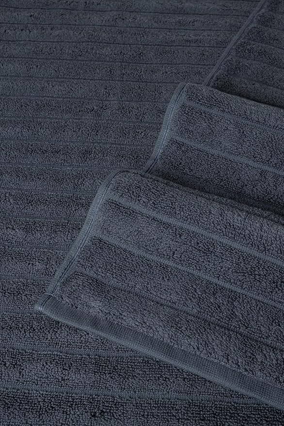 Classic Turkish Towels CTT - Premium 2 Piece Jumbo Bath Sheets, 100% Turkish Cotton, Absorbent & Ultra Comfy Bath Towel Sheets for Hotels & Spa | 40"x65" (Dark Blue)