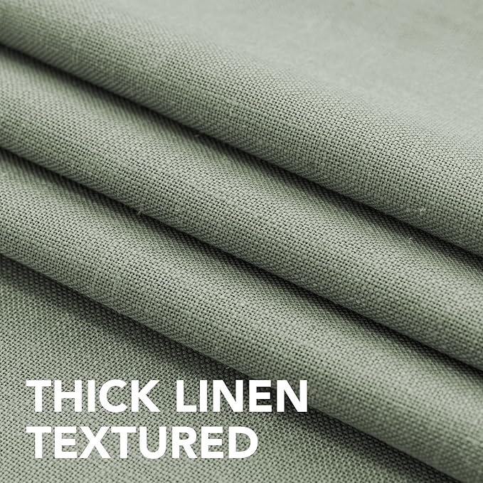 H.VERSAILTEX Linen Table Cloths Square 60 x 60 Inch Premium Tablecloth Spill-Proof Waterproof Table Cover for Dining Buffet Feature Extra Soft and Thick Fabric Wrinkle Free, Sage