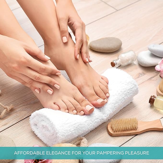 24 Pcs (2 Dozen) White 16x27 Inch Cotton Blend Economy Hand Towels Salon/Gym/Hotel Super use Absorbent Best for Kitchen,Janitorial,Home use Towels