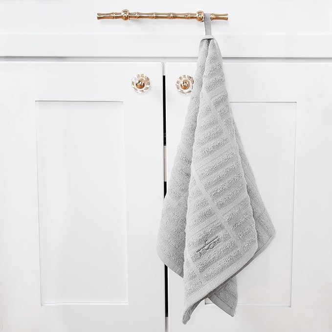 All-Clad Solid Kitchen Towel: Highly Absorbent, Super Soft Long Lasting - 100% Cotton, 17"x30" Tea Towel for Cleaning & Drying Dishes, Pans, Glassware, or Countertops, (1-Pack), Titanium Gray