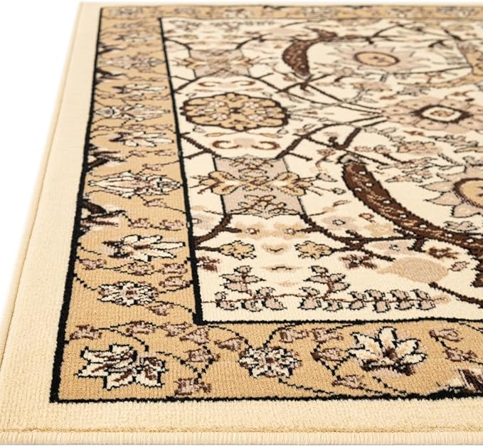 Unique Loom Espahan Collection Area Rug - Cape Cod (2' 2" x 3' 1" Rectangle, Ivory/ Beige)