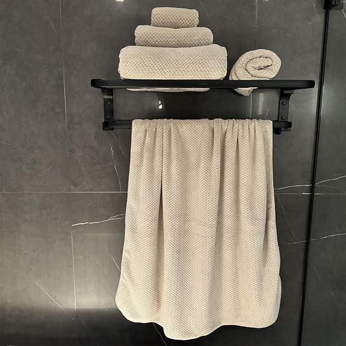 Oversized Bath Towels Extra Large 40x80 Inches Bath Sheets for Adults Super Soft Quick Dry Highly Absobent Microfiber Shower Towels (6 Piece,Beige)