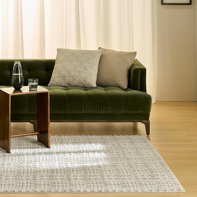 Nourison Home Nordic Ivory Multicolor 4' x 6' Area Rug - Easy Clean, Non Shedding, Bed Room, Living Room, Dining Room, Kitchen (4' x 6')