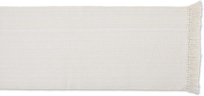 DII Variegated Tabletop Collection, Table Runner3x108, Off-White