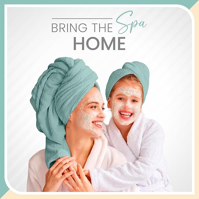 Martex 6-Piece Luxury 100% Cotton Towel Set | Quick Dry | Super Absorbent | Super Soft 100% Ringspun Cotton Towels | 2 Bath Towels | 2 Hand Towels | 2 Wash Cloths | Light Blue