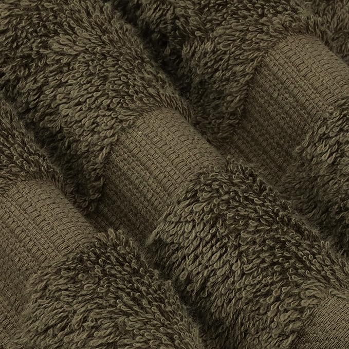 Chakir Turkish Linens 100% Cotton Premium Turkish Towels for Bathroom | 27'' x 54'' (4-Piece Bath Towels - Cocoa)