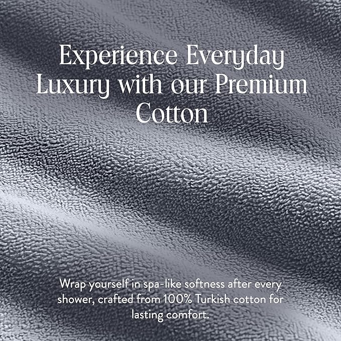 Brooklinen Super-Plush Turkish Cotton Bath Sheets - Set of 2 - Cotton, 820 GSM, Highly Absorbent, Machine Washable, Perfect for Home & Bathroom (40" x 65", Slate Grey)