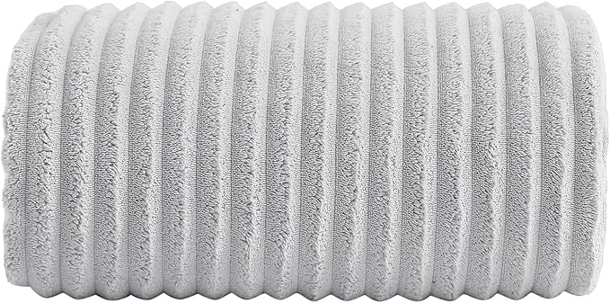 40x80 Inches Bath Sheets Towels for Adults Luxury Microfiber Extra Large Bath Towels for Bathroom Super Soft Absorbent Quick Dry with Hanging Loop (Grey,1PCS)