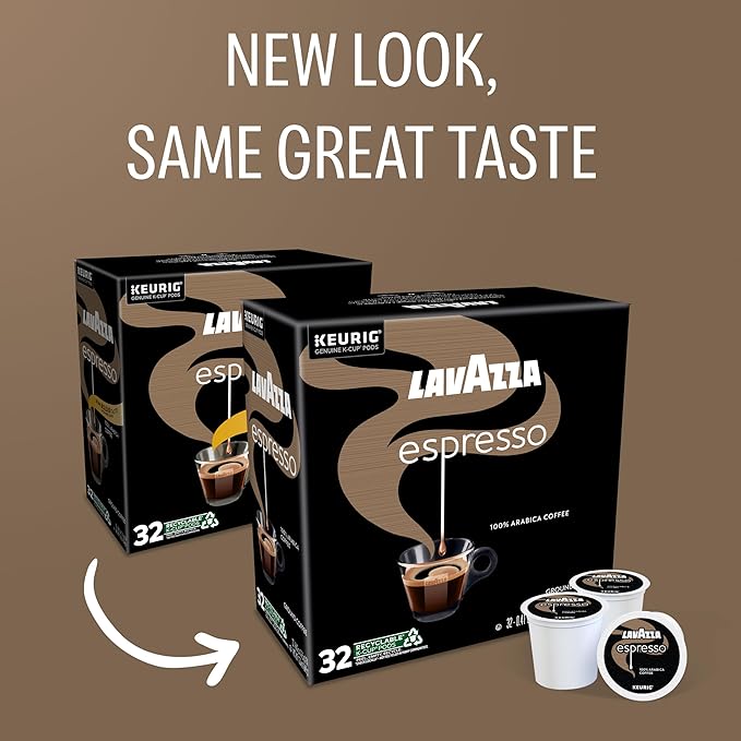 Lavazza Espresso Keurig K-Cup® Pods, Medium Roast, 100% Arabica (32 Pods)