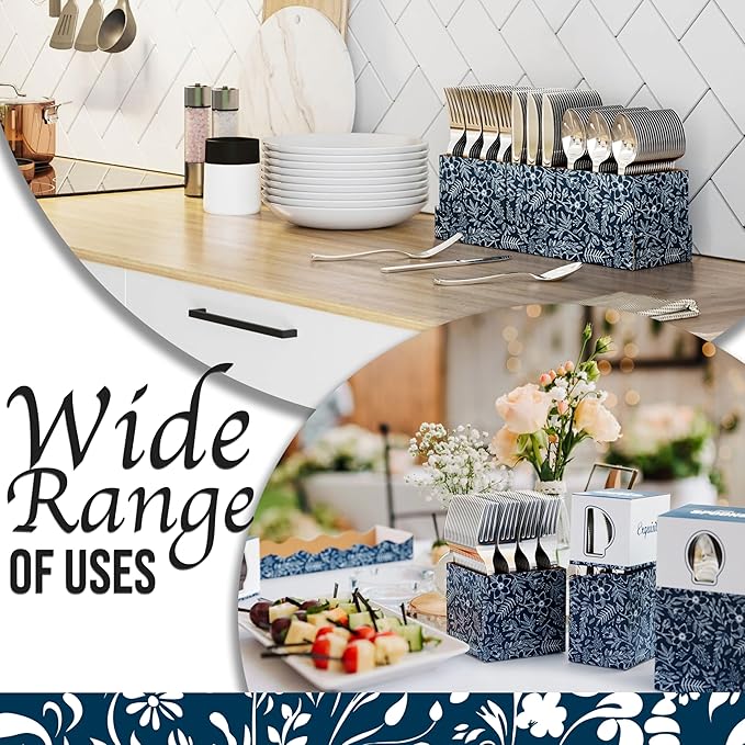 Exquisite Silver Plastic Silverware Heavy Duty 600 Pack - Utensil Caddy For Parties, Utensil Holder For Kitchen Counter 200 Each Plastic Spoons Forks & Knives Set Flatware Sets Disposable Silverware.