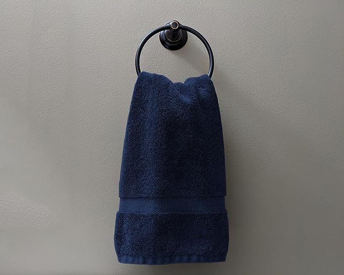 Delara 100% Organic Cotton Towels 650 GSM Plush Feather Touch Quick Dry Hand Towel, Pack of 12 GOTS Certified, Oeko-Tex Green Certified, Organic Cotton Hand Towel, 20"X30"