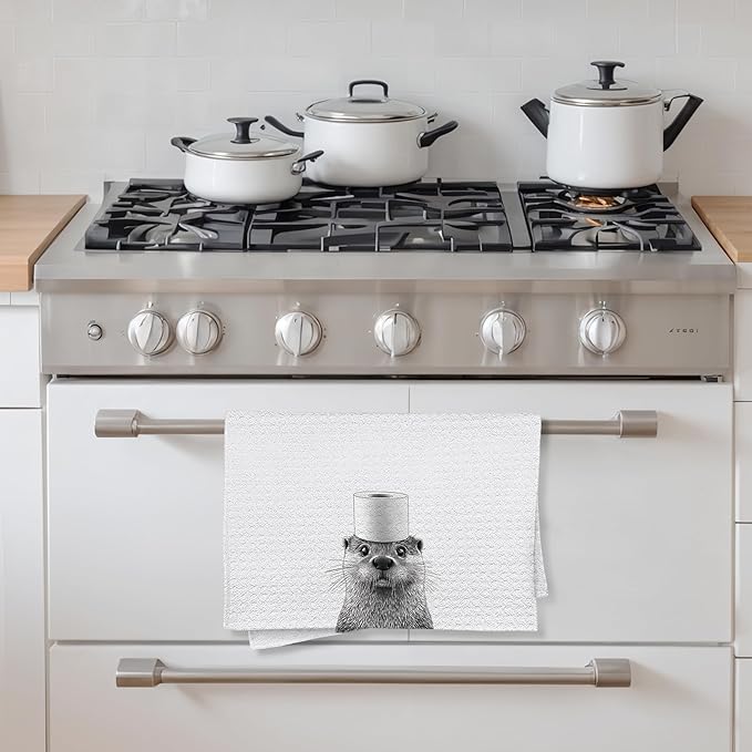 Otter Hand Towels for Bathroom, Sea Otter Bathroom Hand Towels, Otter Bathroom Decor, Sea Otter Gifts, Otter Gifts for Otter Lovers Women, 16x24 Inch