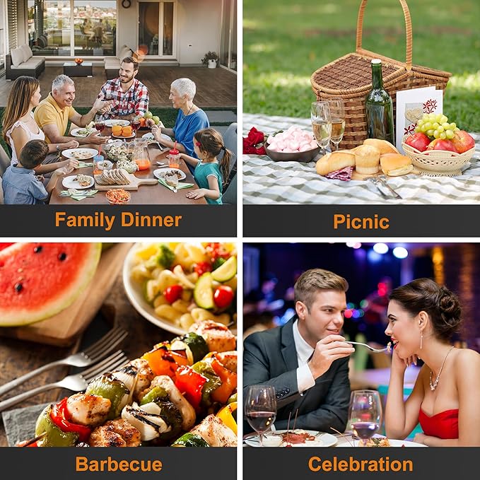 32 Pieces Dinner Forks Set,8" Forks,Food Grade Stainless Steel Dinner Forks,Fine Fork Set for Home,Kitchen,Restaurant,Mirror Polished and Dishwasher Safe