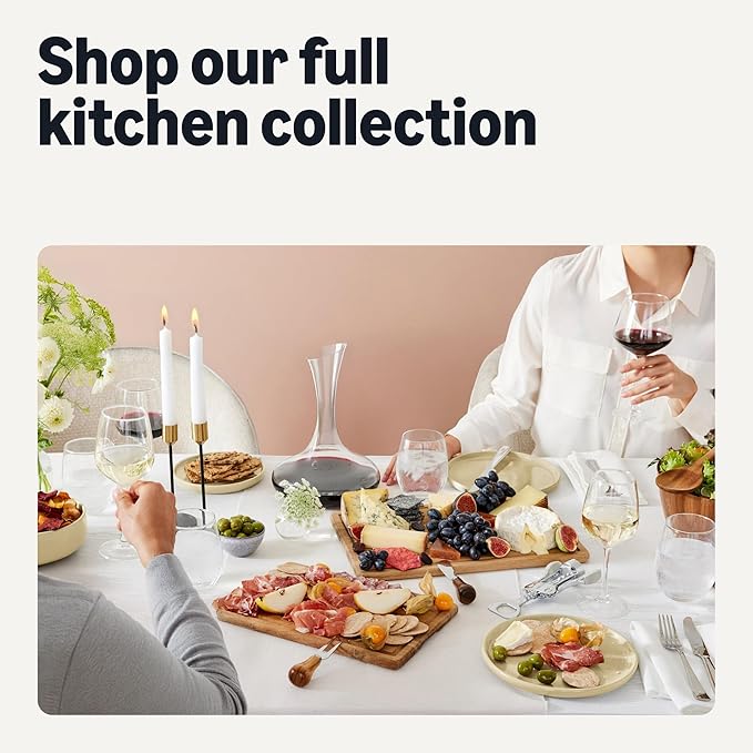 Amazon Basics Glazed Stoneware Appetizer Plates, Ceramic 4-Piece Set, Microwave and Dishwasher-Safe, 6.7 in., Ivory