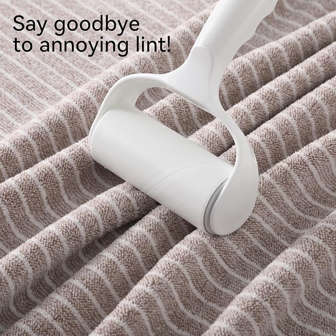 REDKISS Ultra Soft Bath Towels Set of 6 Large 35"x70" | 100% Microfiber, Highly Absorbent & Quick Dry | Taupe Towels for Bathroom, Spa, Gym | 2 Bath, 2 Hand, 2 Washcloths