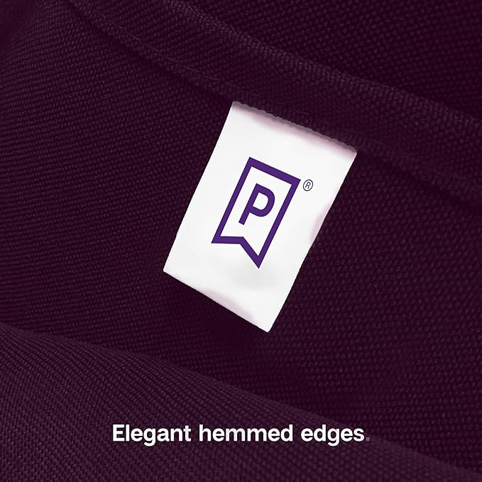 Gee Di Moda Rectangle Tablecloth - 60 x 84 Inch Eggplant Table Cloth for 5 Foot Rectangle Tables - Heavy Duty Washable Fabric - for Holiday Party, Dinner, Weddings, Baby Shower & Events