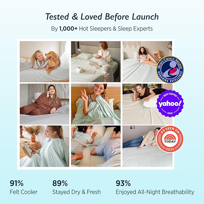 Breescape Cooling Comforter Throw Size - BlendTek™ Q-Max>0.46 Tech, Breathable Blanket for Hot Sleepers & Night Sweats Relief, Premium Lightweight Summer Bedding, 52x72 Inches, Misty Gray