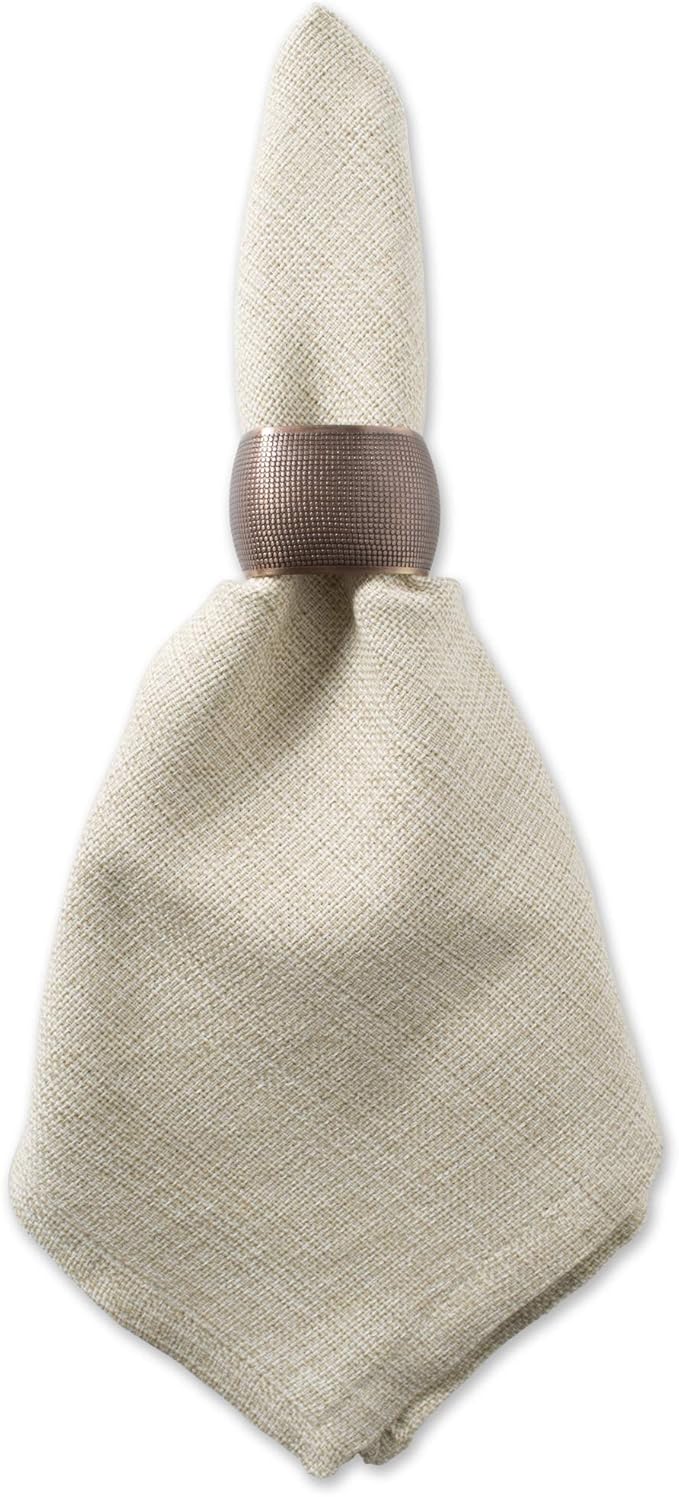 DII Variegated Tabletop Collection, Napkin Set, 20x20, Taupe, 6 Piece